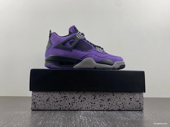 Scott Purple Suede Air 4 Jordan Travis x 1029